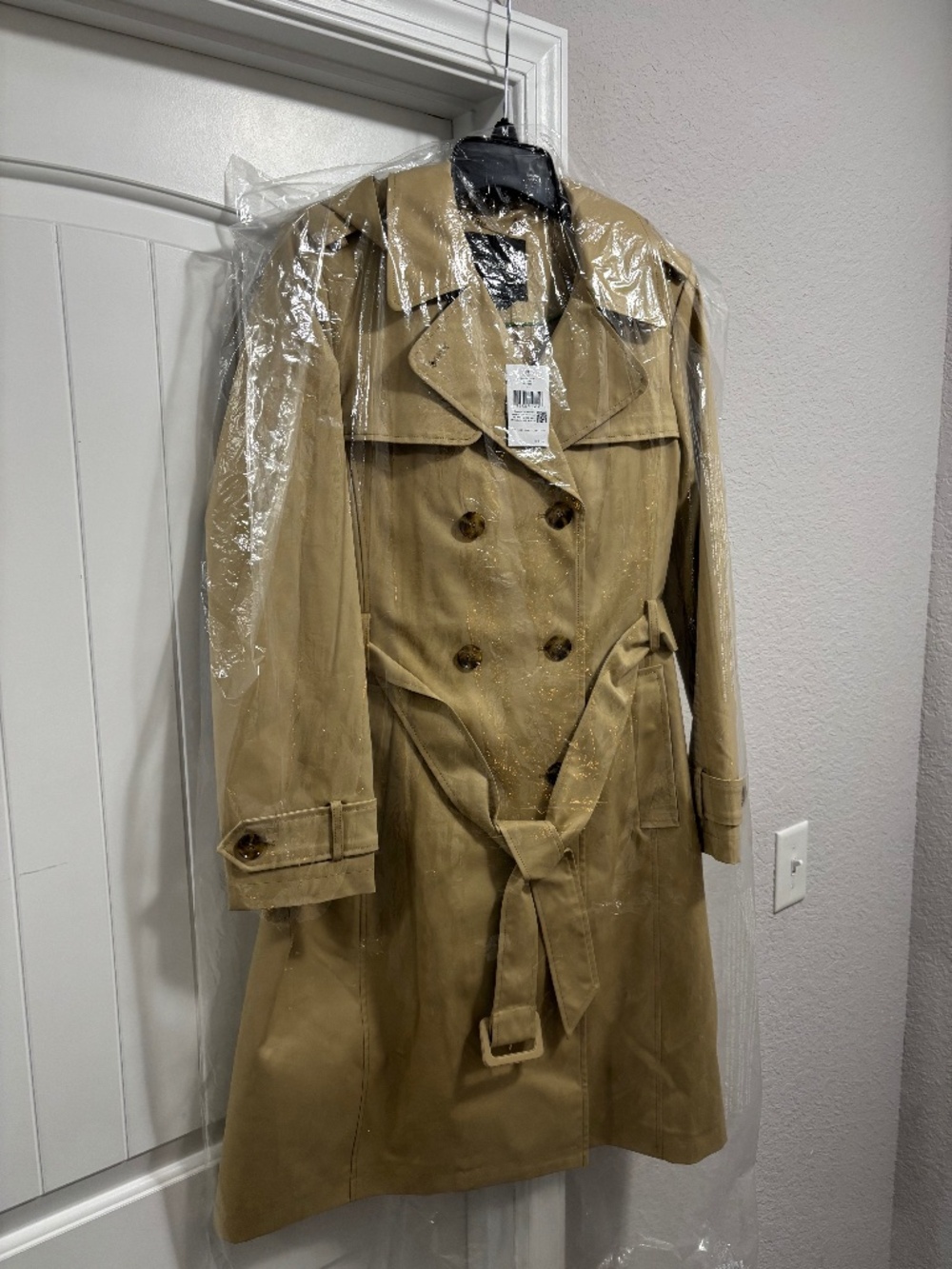 2025 Brand New Kate Spade Women’s Tan Long Trench Coat